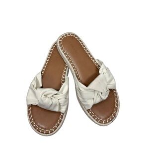 Torrid knotted espadrille cream slide flats size 8.5
